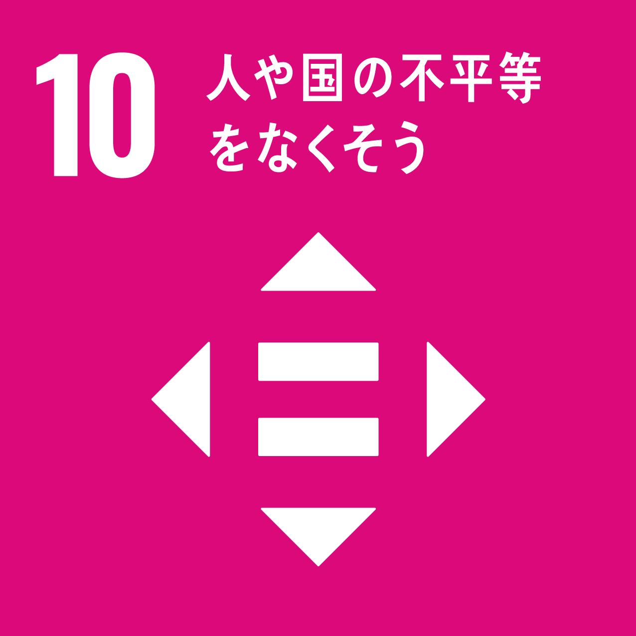 SDGsの目標 10.人や国の不平等をなくそう
